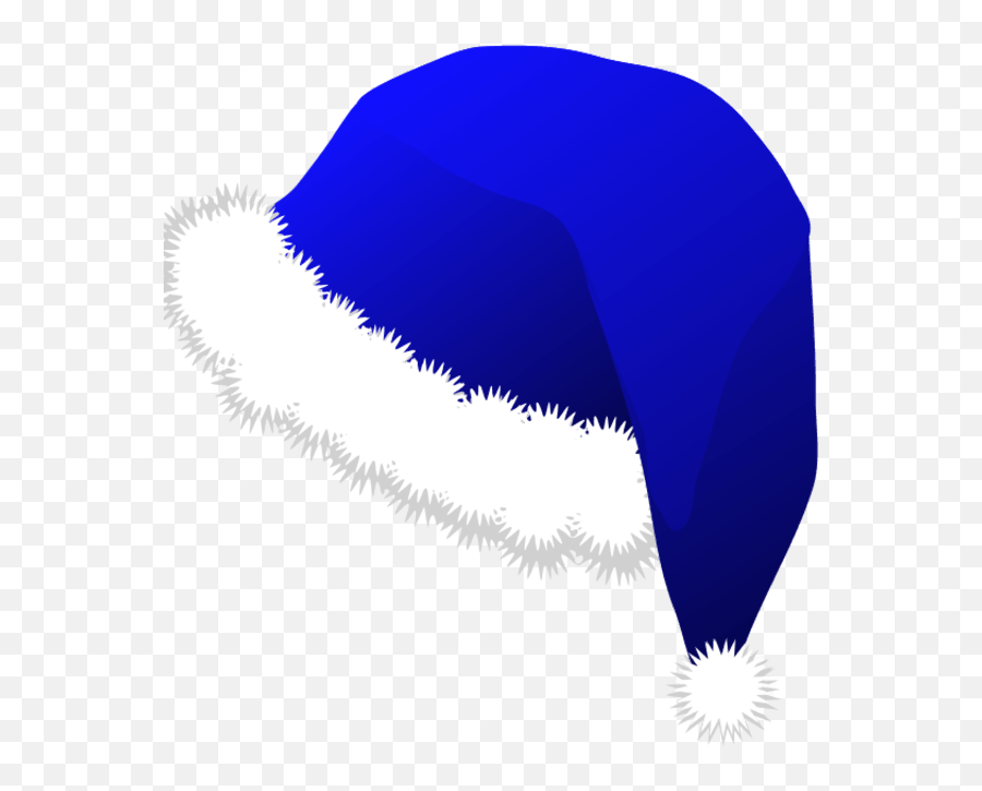 Blue Santa Claus Clipart - Blue Santa Hat Png Transparent Emoji,Russian Hat Transparent