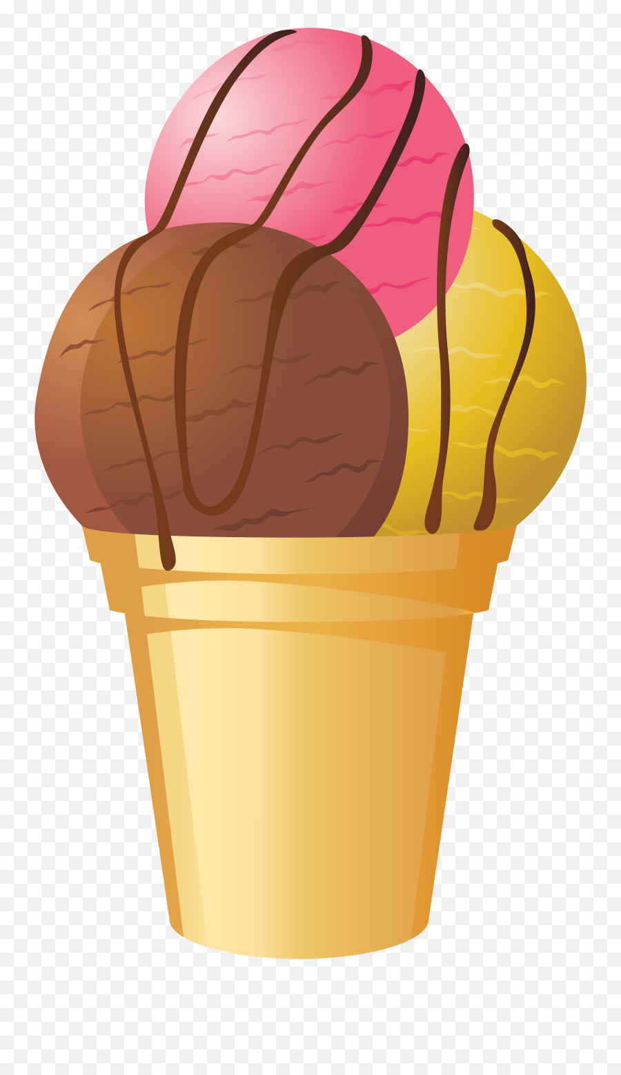 Ice Cream Cone Clipart High Resolution - Helado De Napolitano Animado Emoji,Ice Cream Cone Clipart