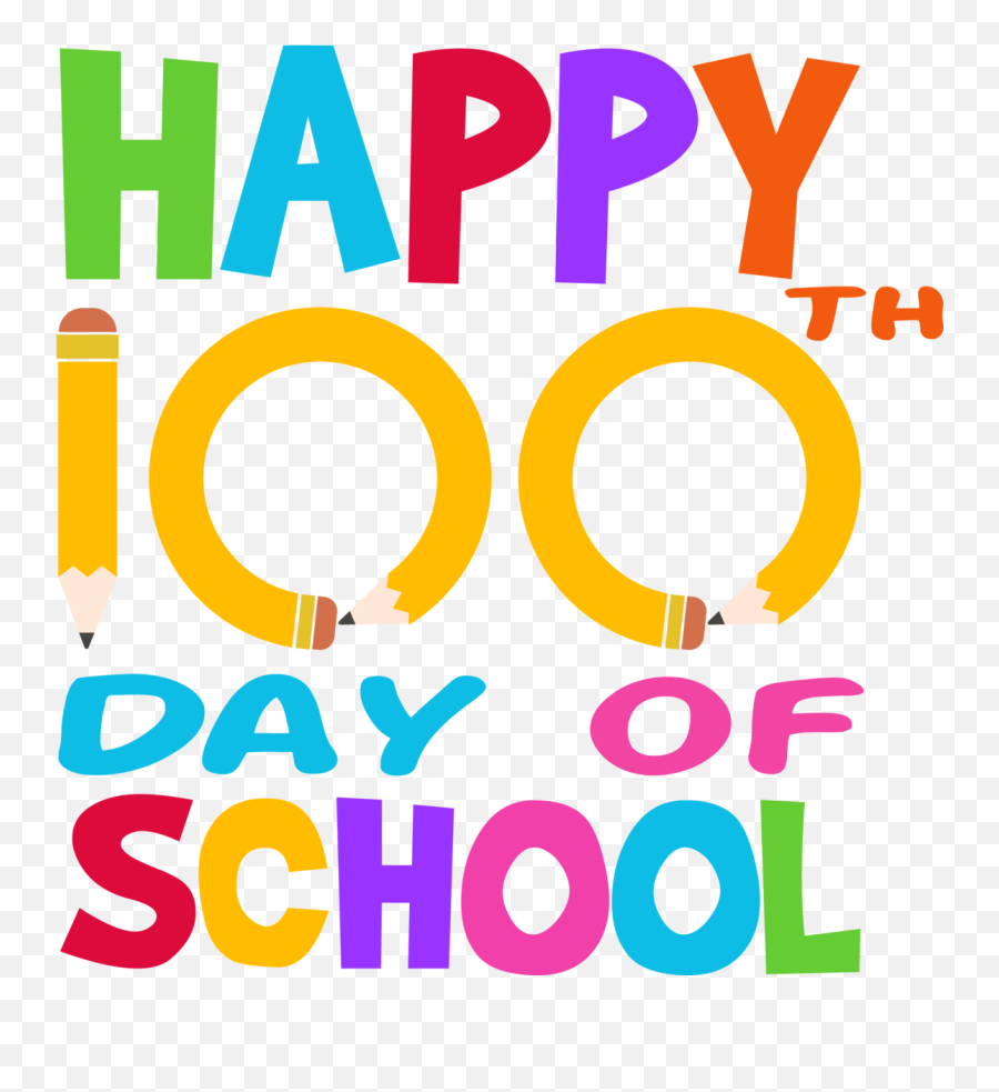 Happy 100th Day Of School Transparent Emoji,100th Day Of School Clipart