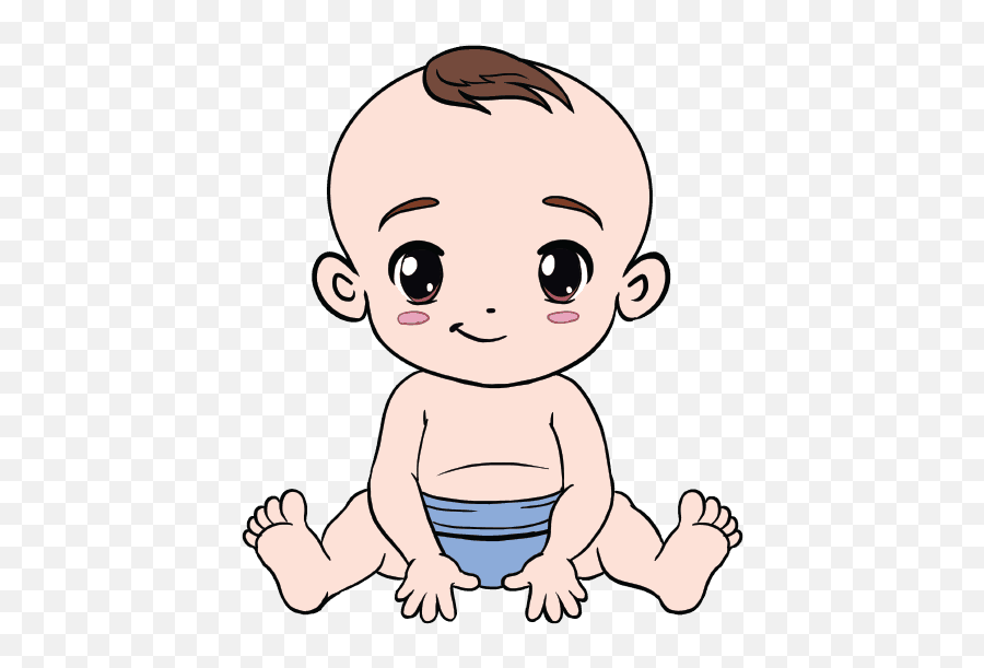 Download Hd Png Transparent Crawling Baby Clipart - Baby Small Baby Drawing Emoji,Boss Baby Clipart