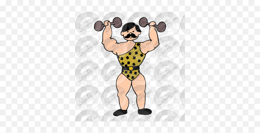 Strongman Picture For Classroom Therapy Use - Great Weights Emoji,Weight Lifting Clipart