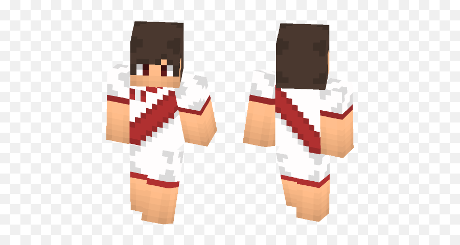 Football Soccer Minecraft Skin For Free - Emo Girl Minecraft Skin Emoji,Soccer Skin Png