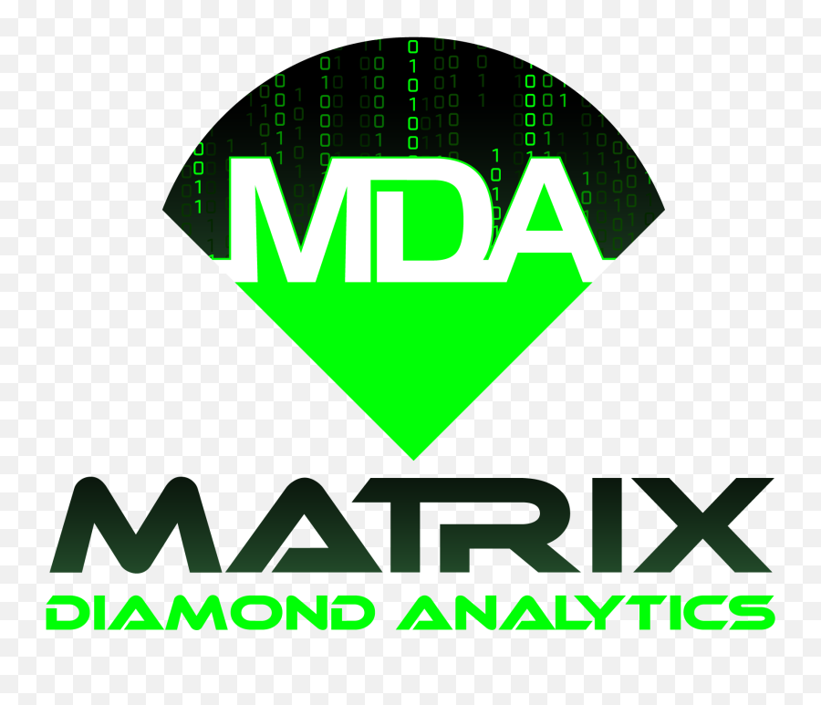 Matrix Diamond Analytics - Language Emoji,M D A Logo