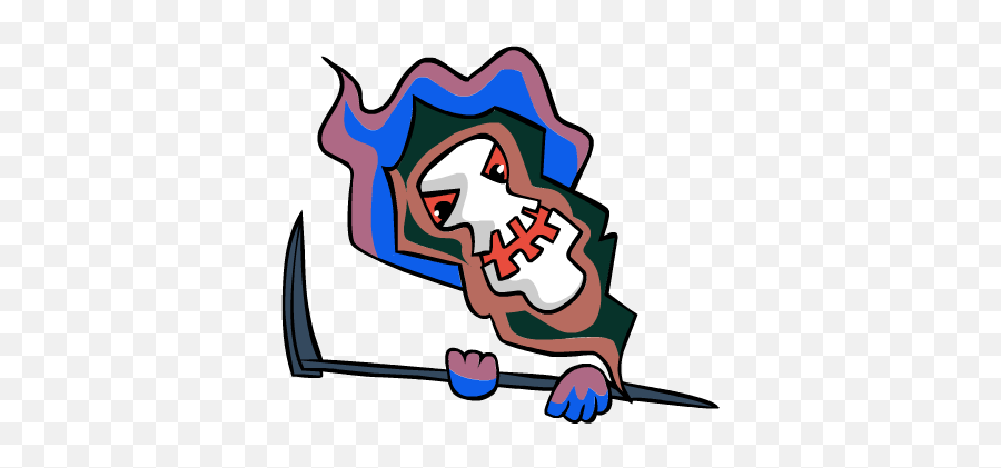 Download Hd Creepy Grim Reaper Holding A Scythe At - Drawing Emoji,Grim Reaper Logo