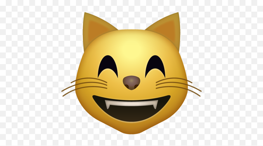 Happy Cat Emoji Png Transparent Icon - Transparent Smiling Cat Emoji,Cat Transparent