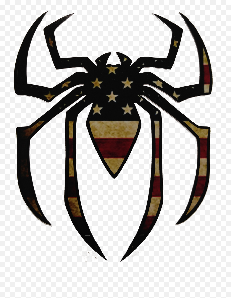 Us Flag Spider - Indcomgraphics Emoji,U.s.flag Png