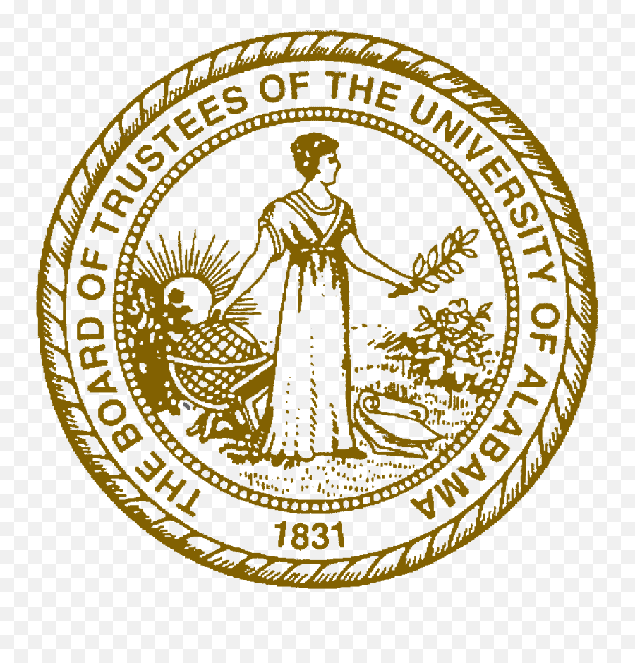 Alabama Seal - University Of Alabama Diploma Seal Gold Emoji,University Of Alabama Logo
