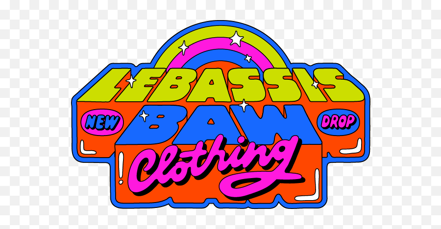 Lebassis X Baw Lettering Typography Logo Design Emoji,Typo Logo