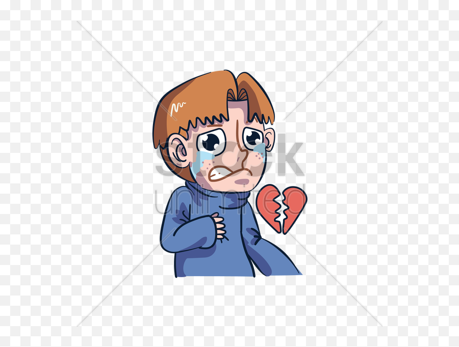 Download Cartoon Heart Png - Broken Heart Boy Cartoon Png Boy Broken Heart Png Emoji,Broken Heart Png