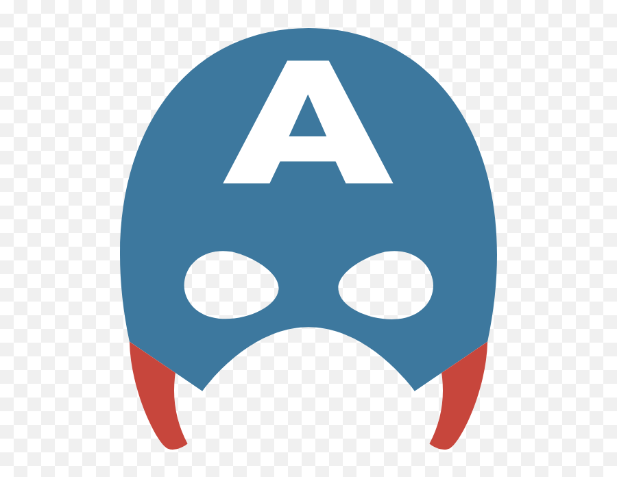 Captain America Mask Graphic - Clipart Captain America Face Vector Emoji,America Clipart