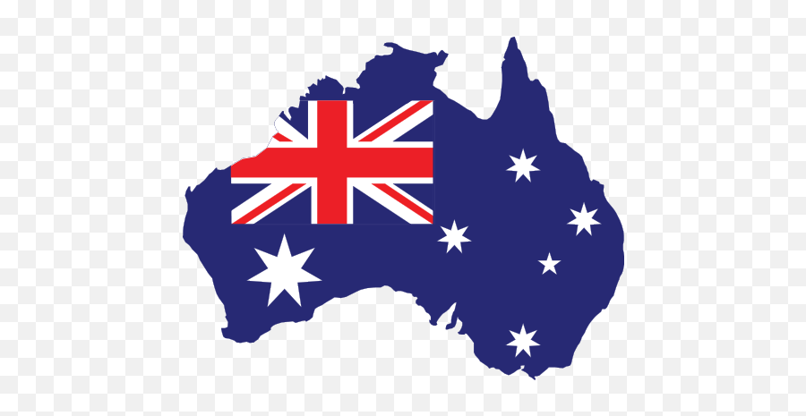 Australia Map Flag Clipart Png - Map Transparent Australia Flag Emoji,Flag Clipart