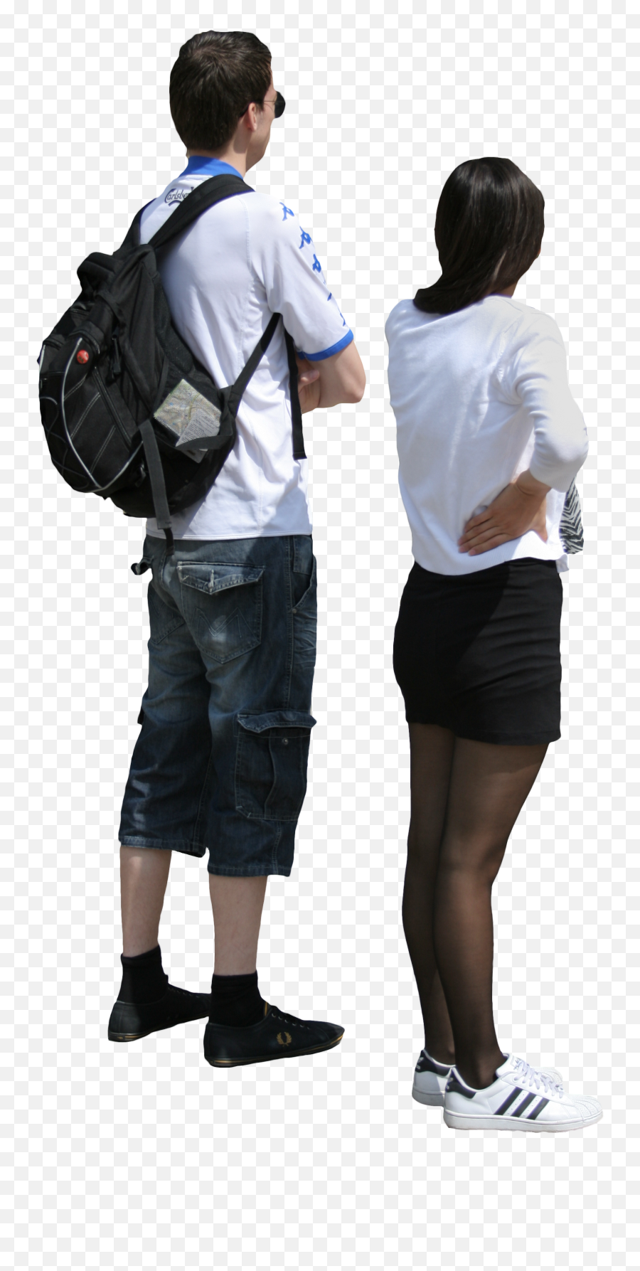 People Sight Seeing Png Transparent Png - Bermuda Shorts Emoji,Person Walking Png