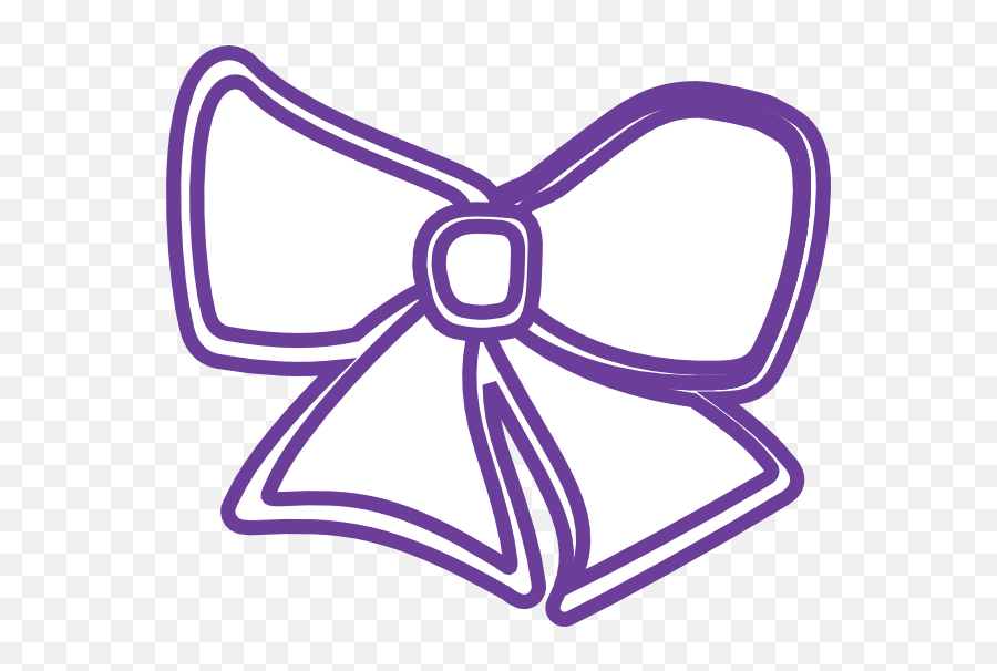 Hair Bow Purple Clip Art At Clkercom - Vector Clip Art Bow Emoji,Hair Bow Clipart