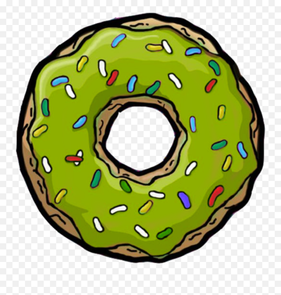 Donut Clipart Green Donut Green Transparent Free For - Transparent Simpsons Donut Png Emoji,Donut Clipart