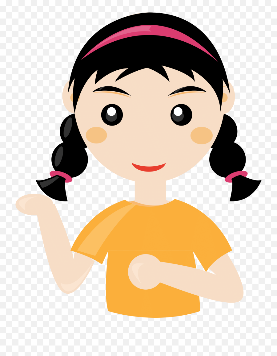Picture - Cartoon Girl Clipart Emoji,Student Clipart