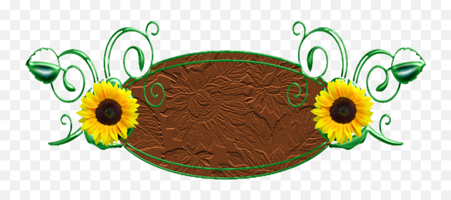 Sunflowers Png Page Borders - Border Sunflower Clipart Png Emoji,Sunflower Border Clipart
