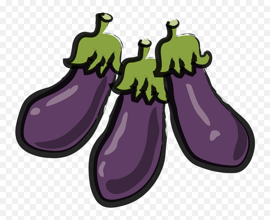 Eggplants Clipart - Bunch Of Eggplant Clipart Emoji,Eggplant Clipart