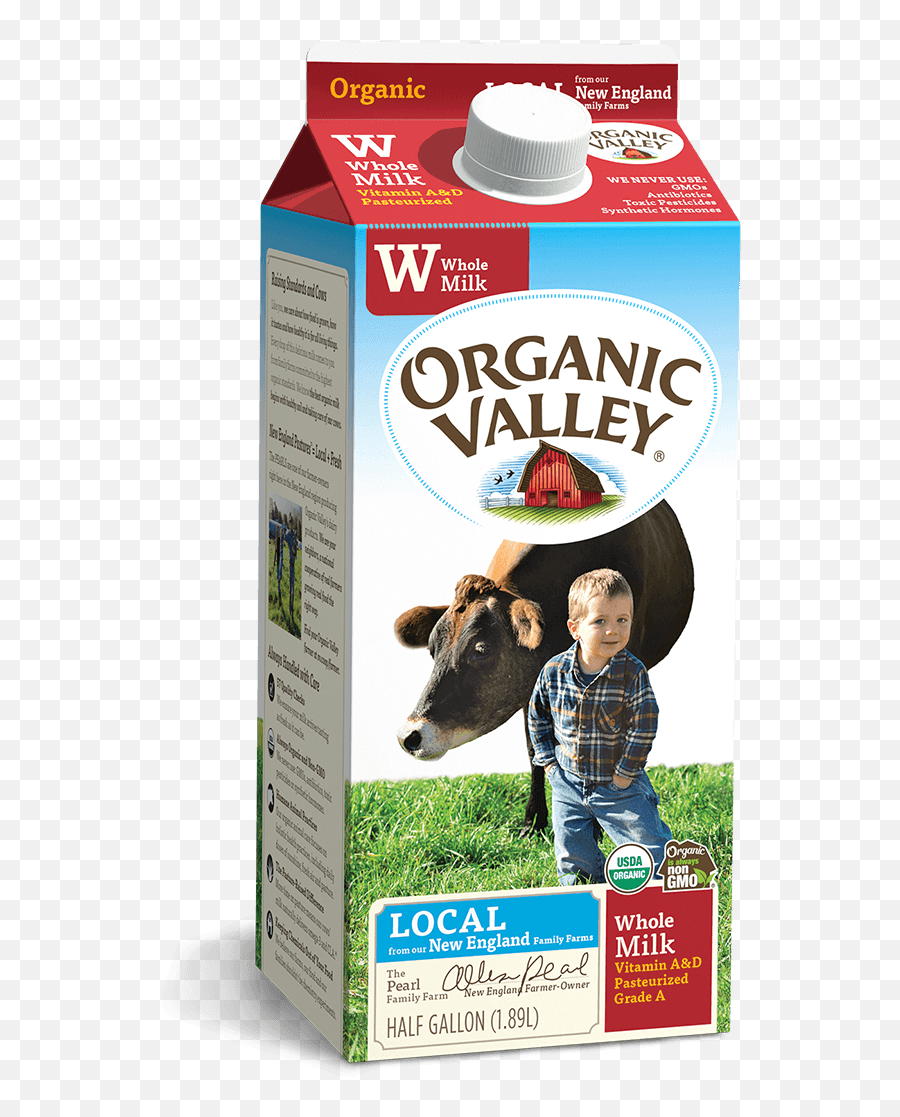 Whole Milk Pasteurized Gallon Buy Organic Valley Near You - Organic Valley Milk Emoji,Milk Transparent