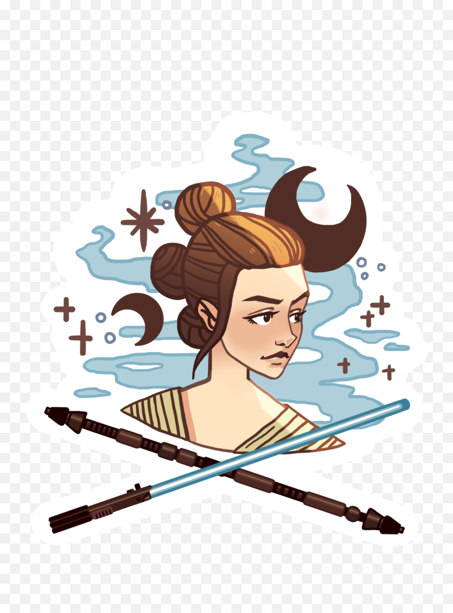 Star Wars Rey - Rey Star Wars Png Clipart Emoji,Starwars Clipart