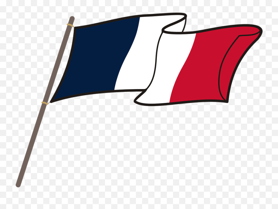 French Flag Clipart France Flag - France Flag Png Clipart Emoji,France Clipart