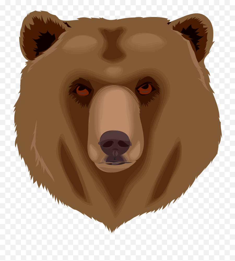 Bear Clipart Grizzly Bear Bear Grizzly Bear Transparent - Bear Face Clip Art Emoji,Bear Clipart