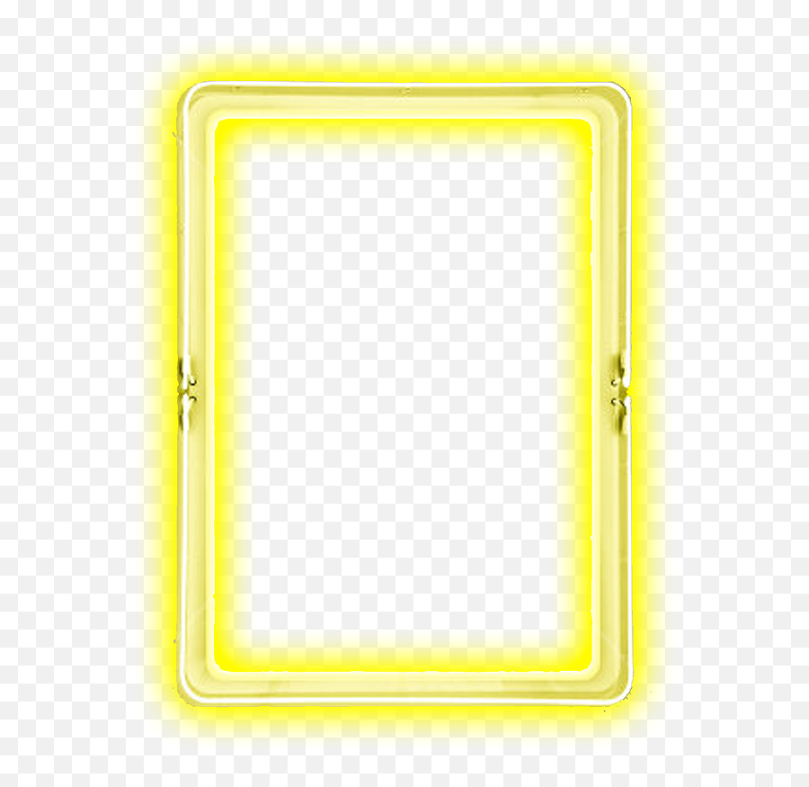 Download Yellow Border Emoji,Neon Border Png