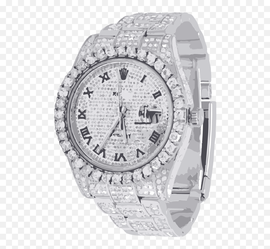 Watch Accessoryplatinumbling Bling Png Clipart - Royalty Transparent Diamond Watch Png Emoji,Watch Clipart