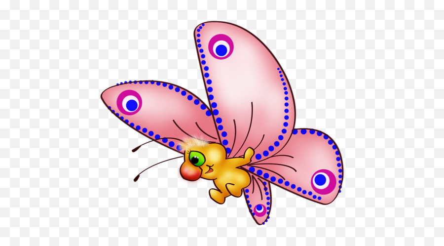 Butterflies Set3 72 - Butterfly Clipart Cartoon Transparent Emoji,Butterfly Clipart Transparent Background