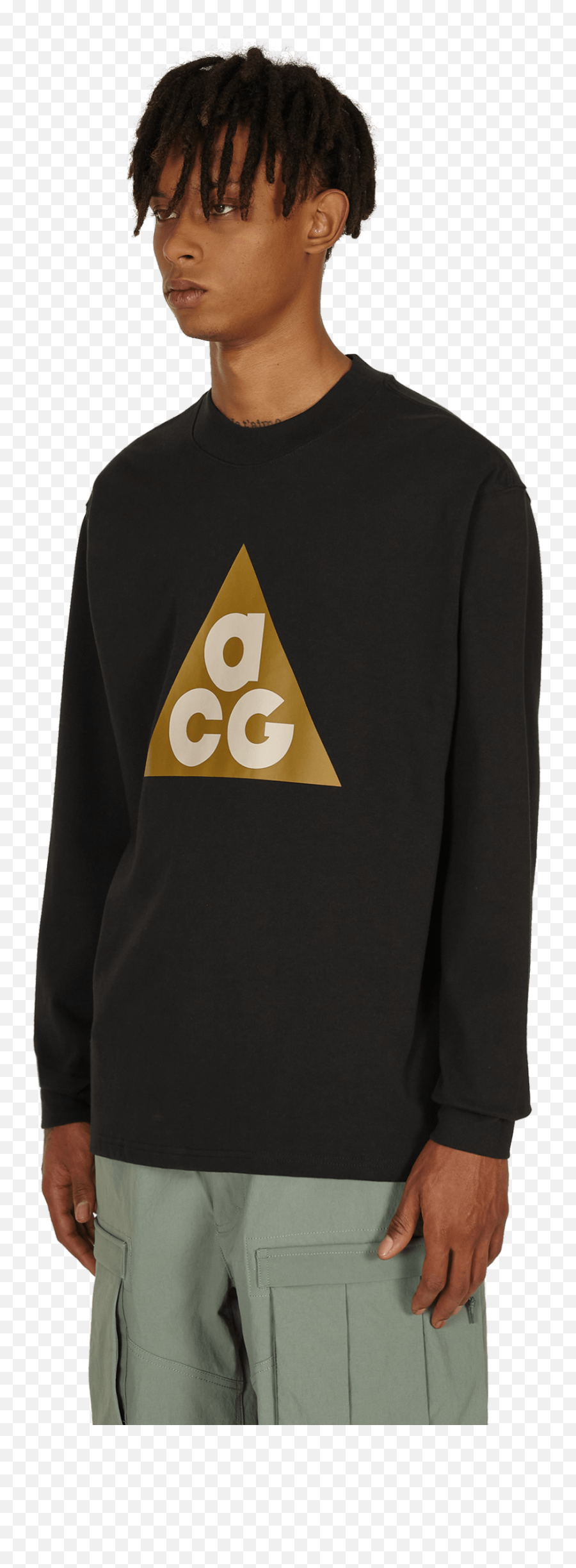 Nike Acg Logo Longsleeve T - Crew Neck Emoji,Logo Shirts