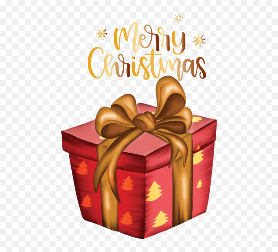 Christmas Gift Ribbon Gold For Merry Christmas For Christmas Emoji,Merry Christmas Gold Png