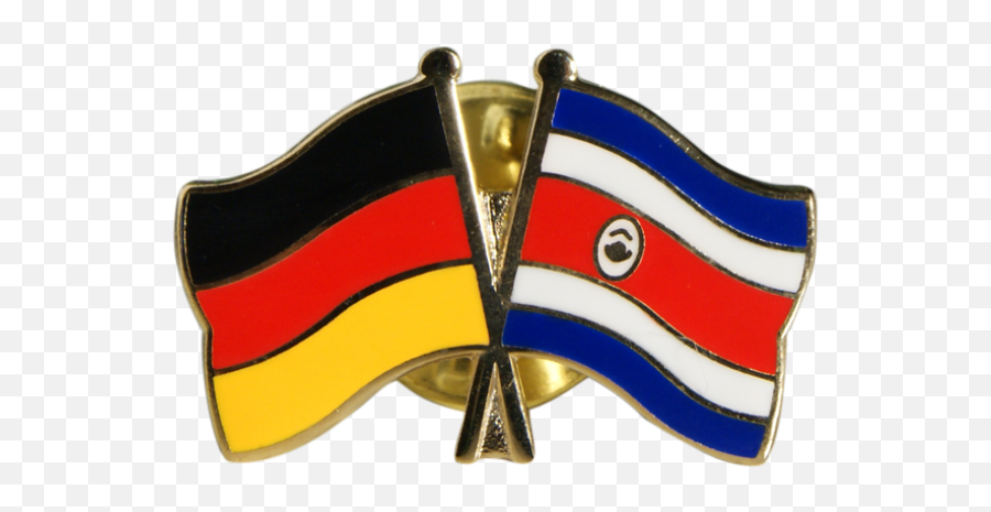 Download Hd Costa Rica Friendship Flag Pin Badge - Germany Emoji,Costa Rica Flag Png