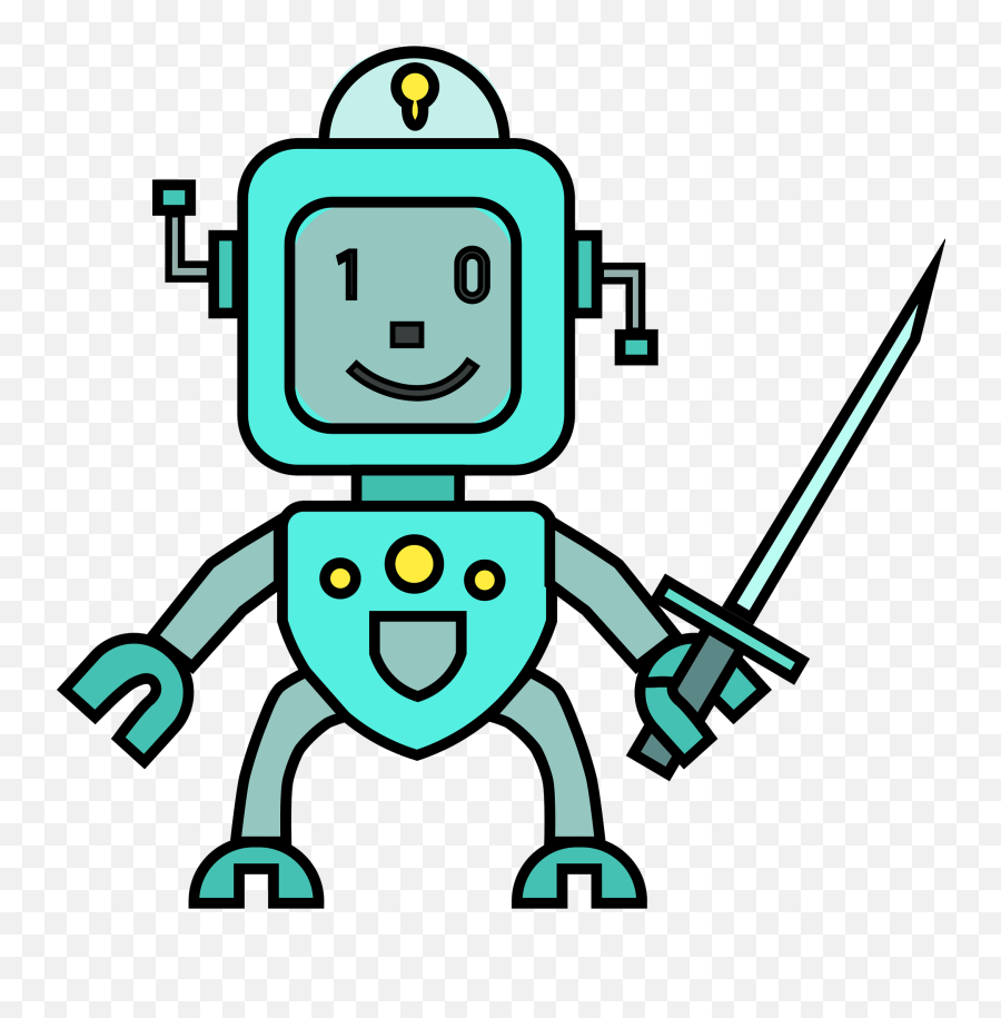Robot Knight Clipart Free Download Transparent Png Creazilla - Fictional Character Emoji,Knight Clipart