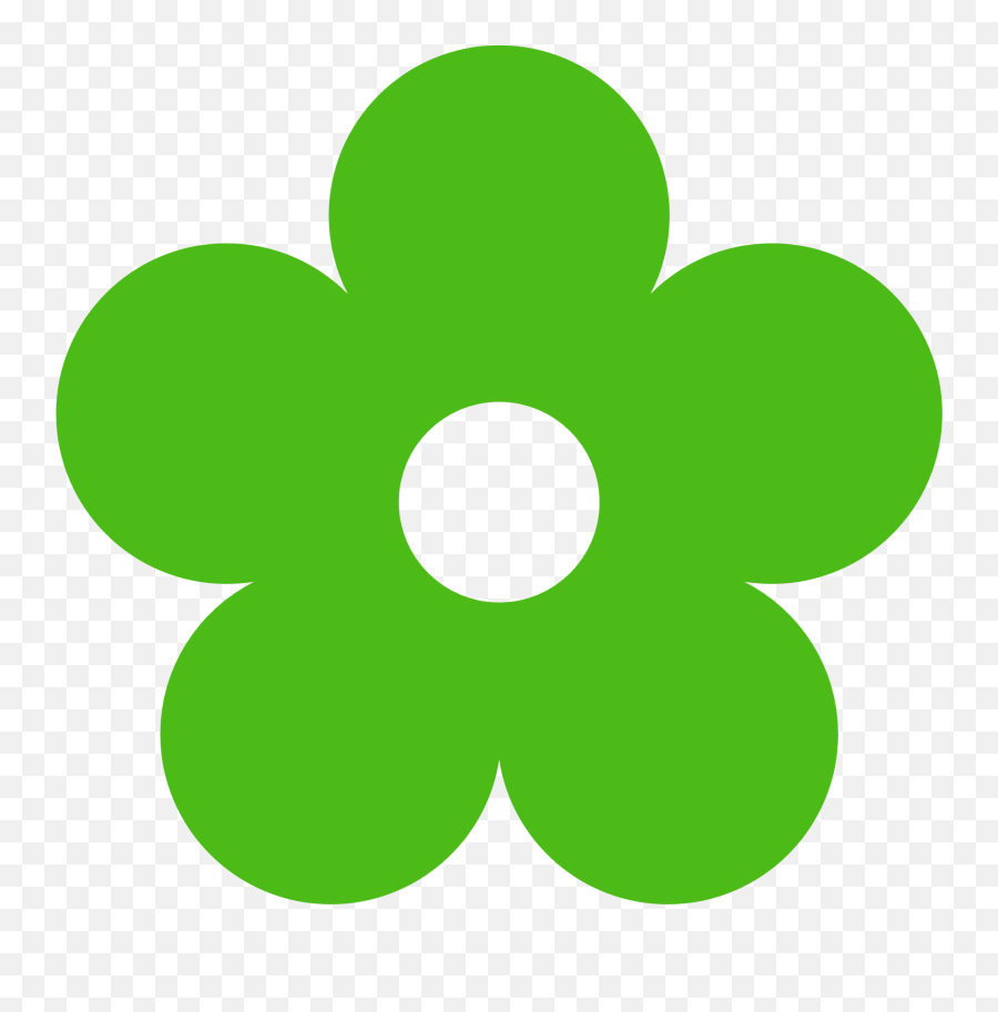 Flower Clipart Free Clipart Images 4 - Green Flower Clipart Emoji,Flower Clipart