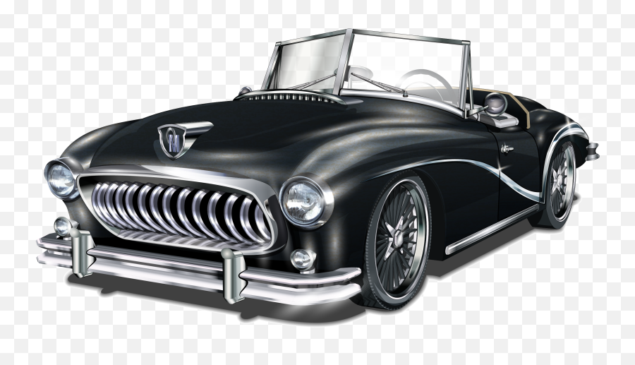 Download Car Cars Vector Vintage Classic Hd Image Free Png - Png Car Vintage Hd Emoji,Car Clipart Black And White