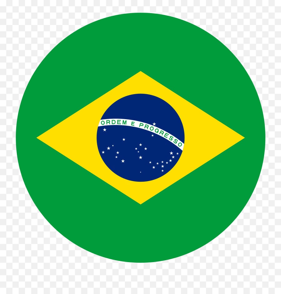 Brazilian Flag - Brazil Round Flag Emoji,Brazil Flag Png
