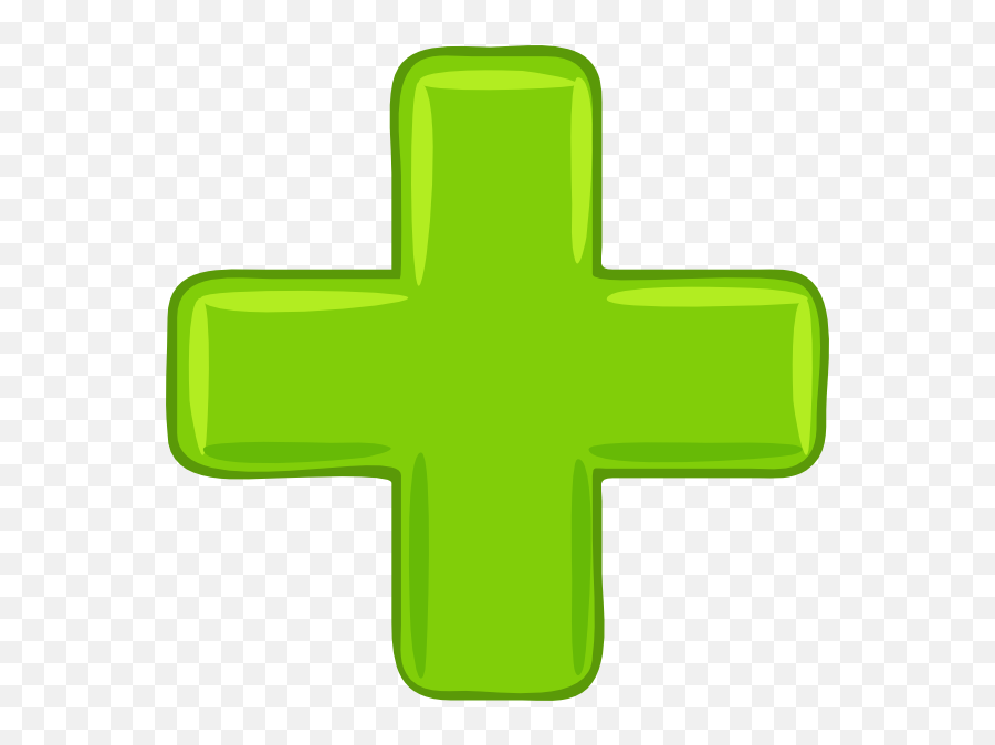 Plus Sign Clip Art At Clker - 3d Green Cross Emoji,Plus Sign Png