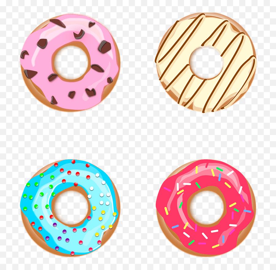 Donuts Clipart Free Download Transparent Png Creazilla - Girly Emoji,Donut Clipart