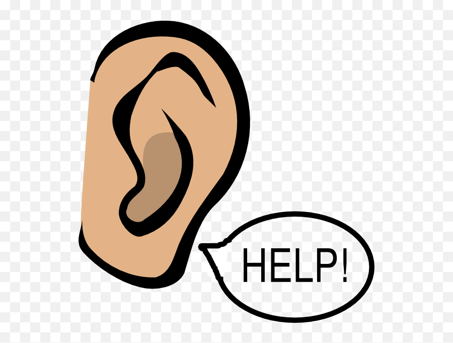 Hearing Clipart Two Ear Hearing Two - Clip Art Ear Emoji,Ear Clipart