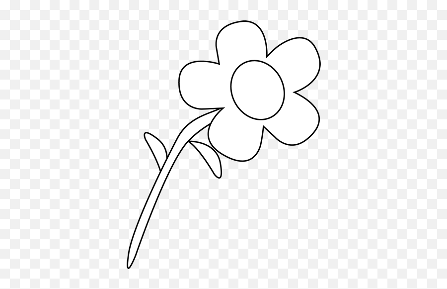 White Flower Clip - Flowedr Black And White Cluprt Emoji,Flower Clipart Black And White