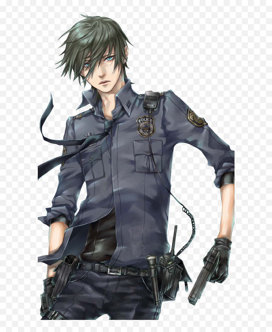 Police Officer Anime Png Image With No - Police Officer Anime Police Emoji,Police Png