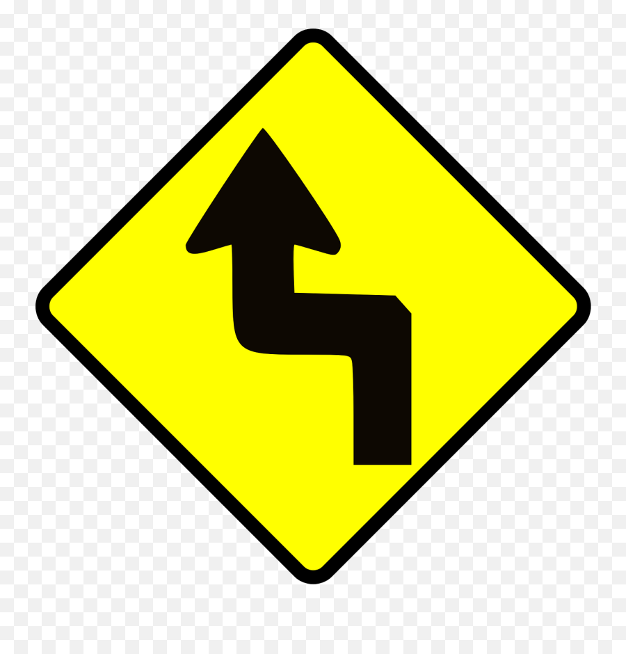 Zigzag Caution Road Direction Png Picpng - Left Reverse Turn Signs Emoji,Zigzag Png