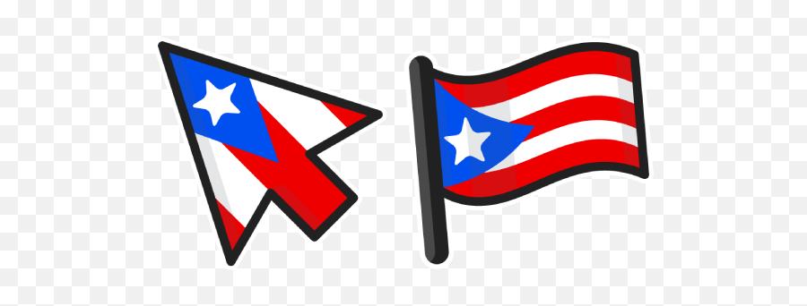 Puerto Rico Flag Cursor - Flag Emoji,Puerto Rican Flag Png
