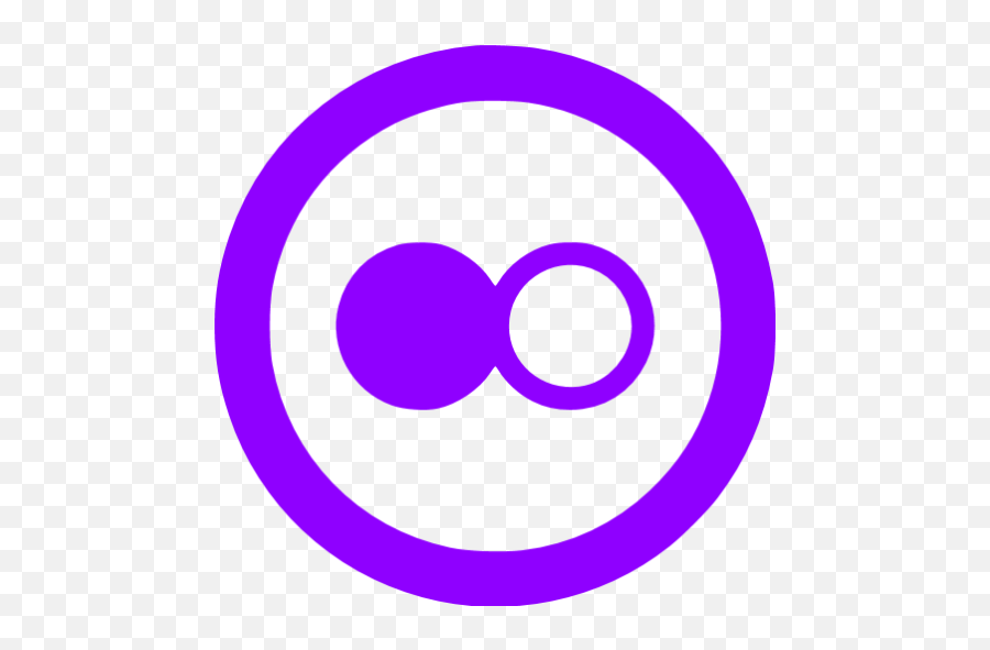 Violet Flickr 5 Icon - Free Violet Site Logo Icons Dot Emoji,Flickr Logo