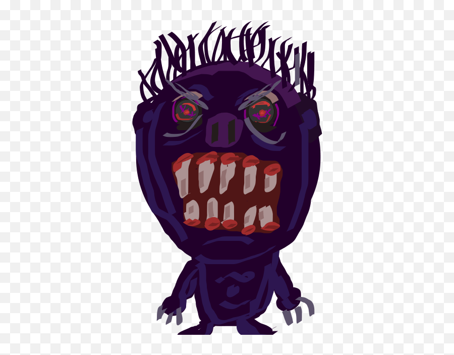 Free Clip Art - Evil Monster Clipart Emoji,Darkness Clipart