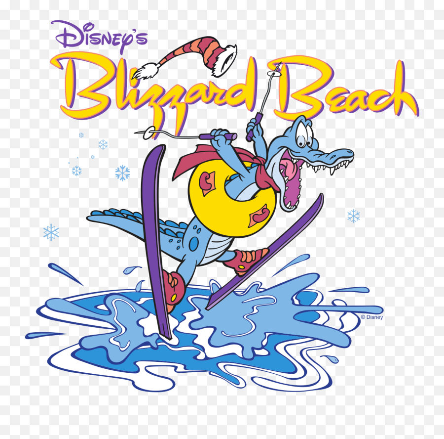 Download Hd Disney Beach Clipart 13 - Disney World Blizzard Blizzard Beach Water Park Logo Emoji,Beach Clipart