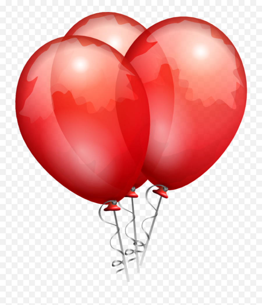 Transparent Background Red Balloons Png - Red Balloons Png Emoji,Gold Balloons Png