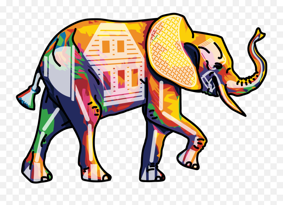 The Abstract Elephant Magazine - Animal Figure Emoji,Elephant Logo