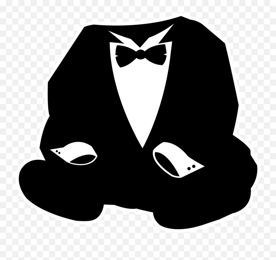 Tuxedo Png Emoji,Tuxedo Clipart Black And White