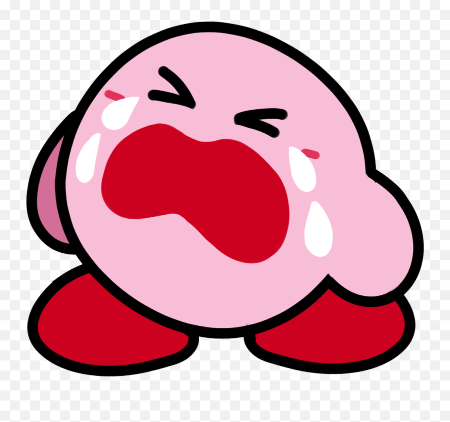 Zerossox Cenunioct On Twitter Kirby As The Two Crying Emoji,Cry Emoji Png