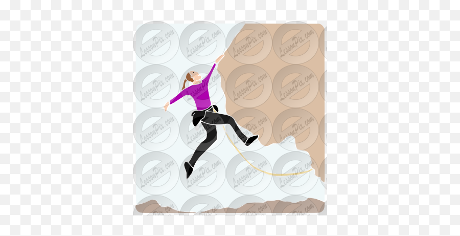 Rock Climbing Stencil For Classroom Therapy Use - Great Emoji,Rock Climber Clipart